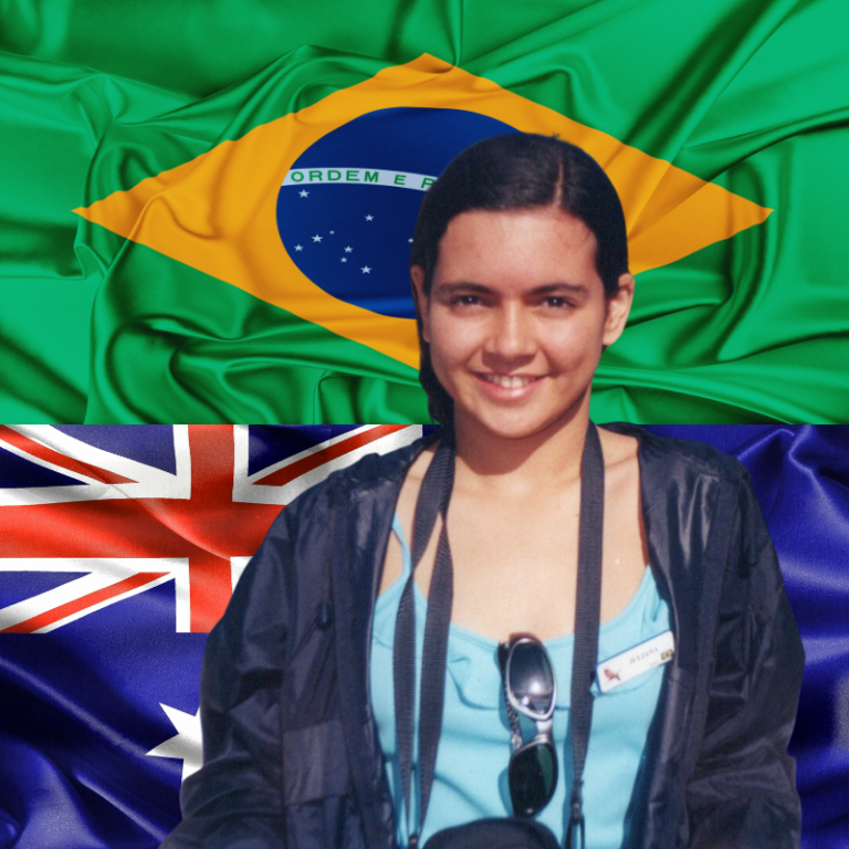Juliana as an exchange student in Australia